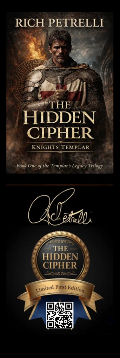 The Hidden Cipher bookmark (Limited First Edition) by Rich Petrelli